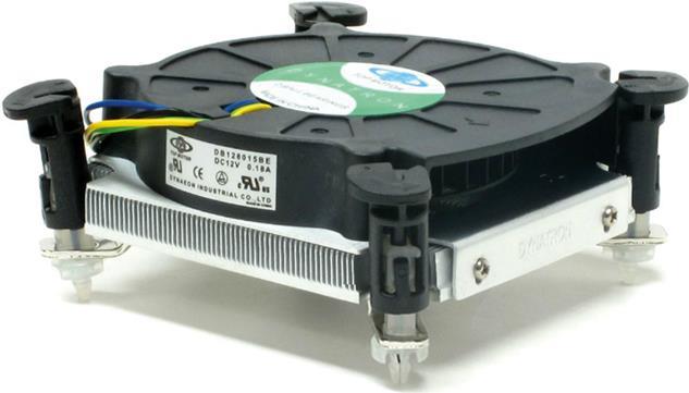 Inter-Tech T-180 Prozessor-Luftkühler für LGA 775 Aluminium 80 mm