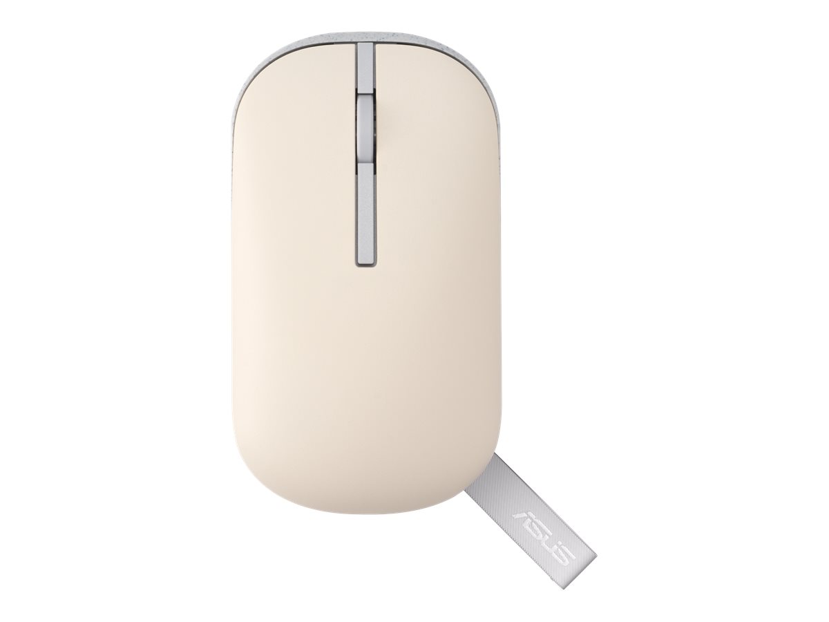 ASUS Marshmallow MD100 Kabellose Maus Optisch 5 Tasten Bluetooth 5.0 2.4 GHz Hafermilch