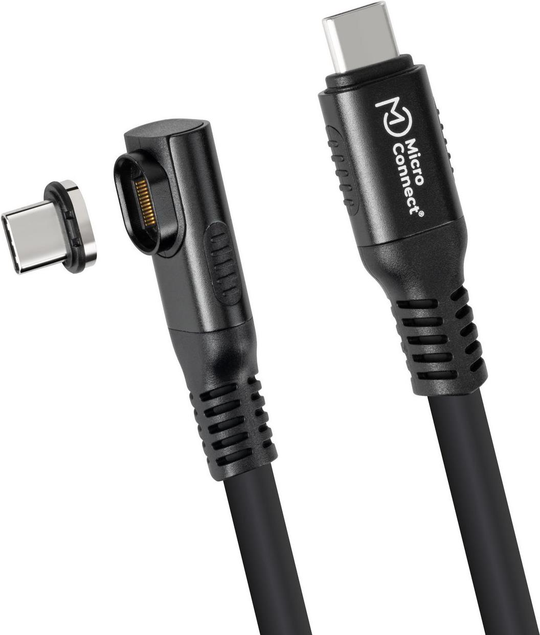 MicroConnect Premium Angled USB4 liquid silicone magnetic cable (MC-LS-USB4CC2.0-A)