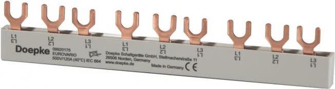 DOEPKE Sammelschiene 3ph. EV-SG3.9.120 Gabelschuh 120A,9 TE EV-SG3.9.120 (09920175)