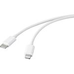 Basetech USB-Kabel USB 2.0 USB-C® Stecker, Apple Lightning Stecker 1.00 m Weiß BT-2347613