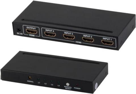 SHIVERPEAKS HDMI Switch 4x IN 1x OUT 4K2K 3D VER1.4