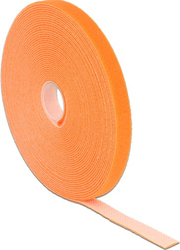 Delock Klettband auf Rolle L 10 m x B 13 mm orange (18744)