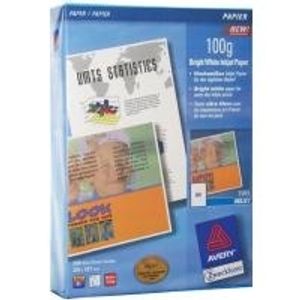 Avery Bright White Inkjet Papier - Weiß - A4 (210 x 297 mm) - 100 g/m² - 500 ...