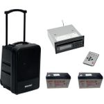 OMNITRONIC Set MOM-10BT4 Modular-Drahtlos-PA-System + CD-Player mit USB&SD + 2x Akku (20000386)