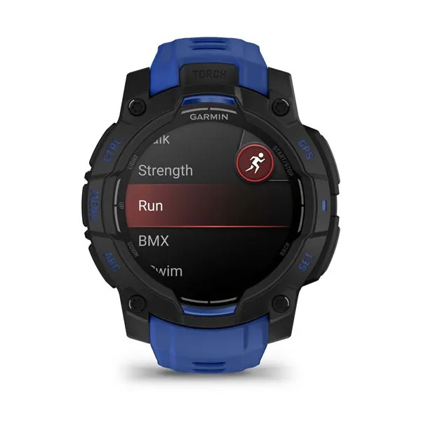 Garmin Instinct 3 1,2" AMOLED 45 mm schwarz/bolt blue