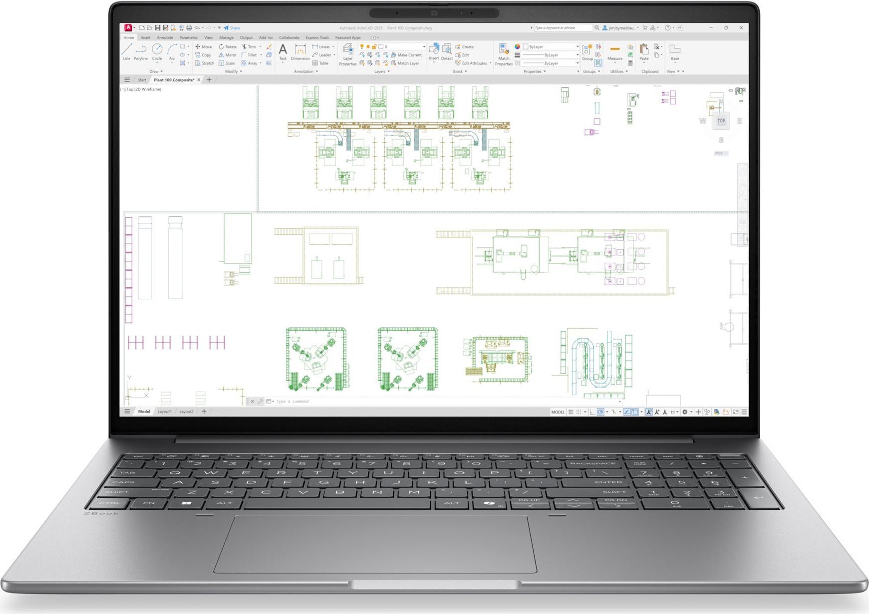 HP ZBook 8 G2i 16" Intel Core Ultra X7 358H 32 GB RAM 1 TB SSD Meteor Silber Aluminium