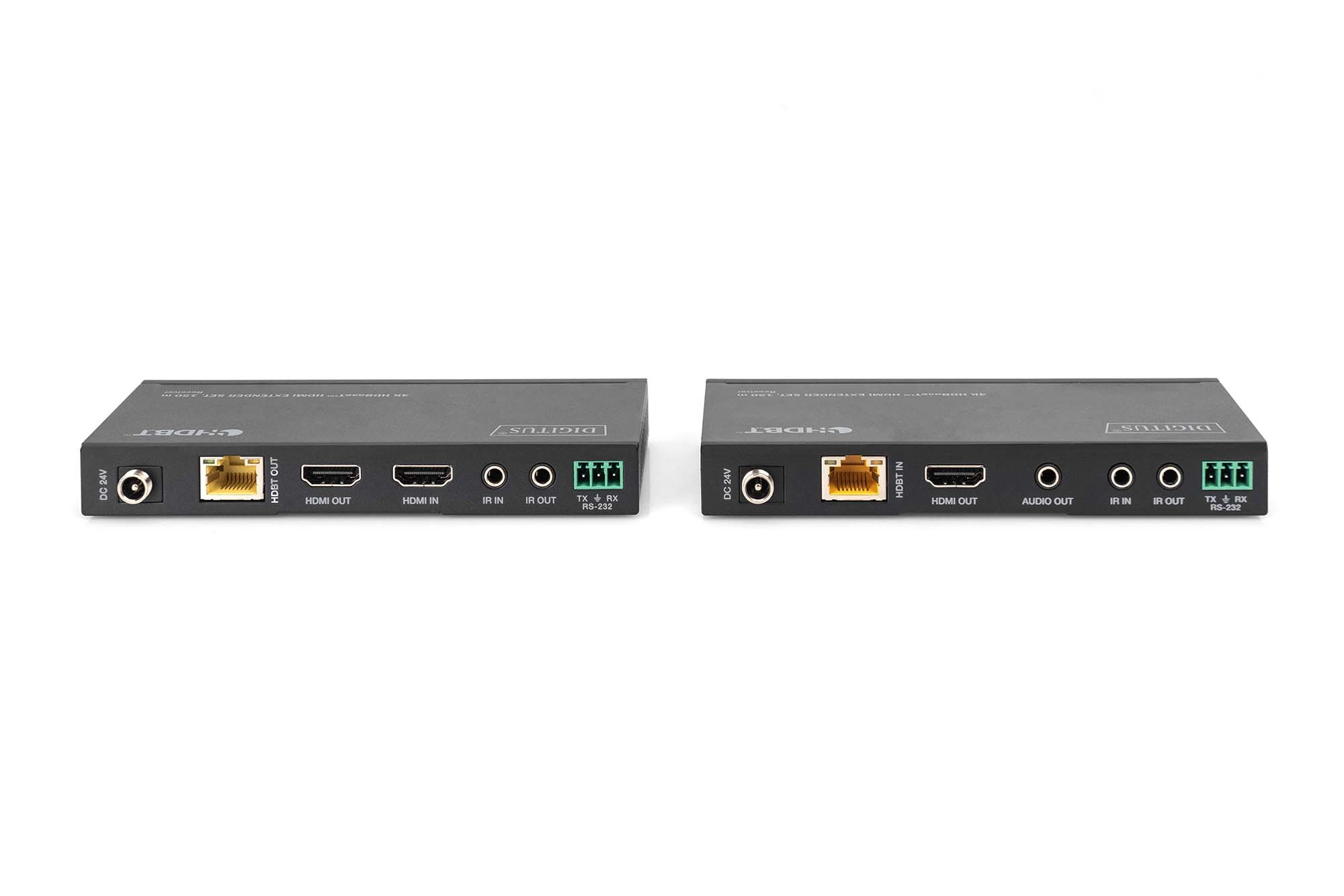 Digitus DS-55508 4K HDBaseT HDMI Extender Set 150 m Schwarz