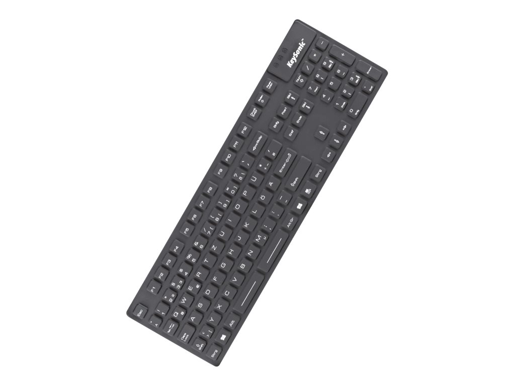 KeySonic KSK-8030 IN Industrietastatur 105 Tasten USB Schwarz