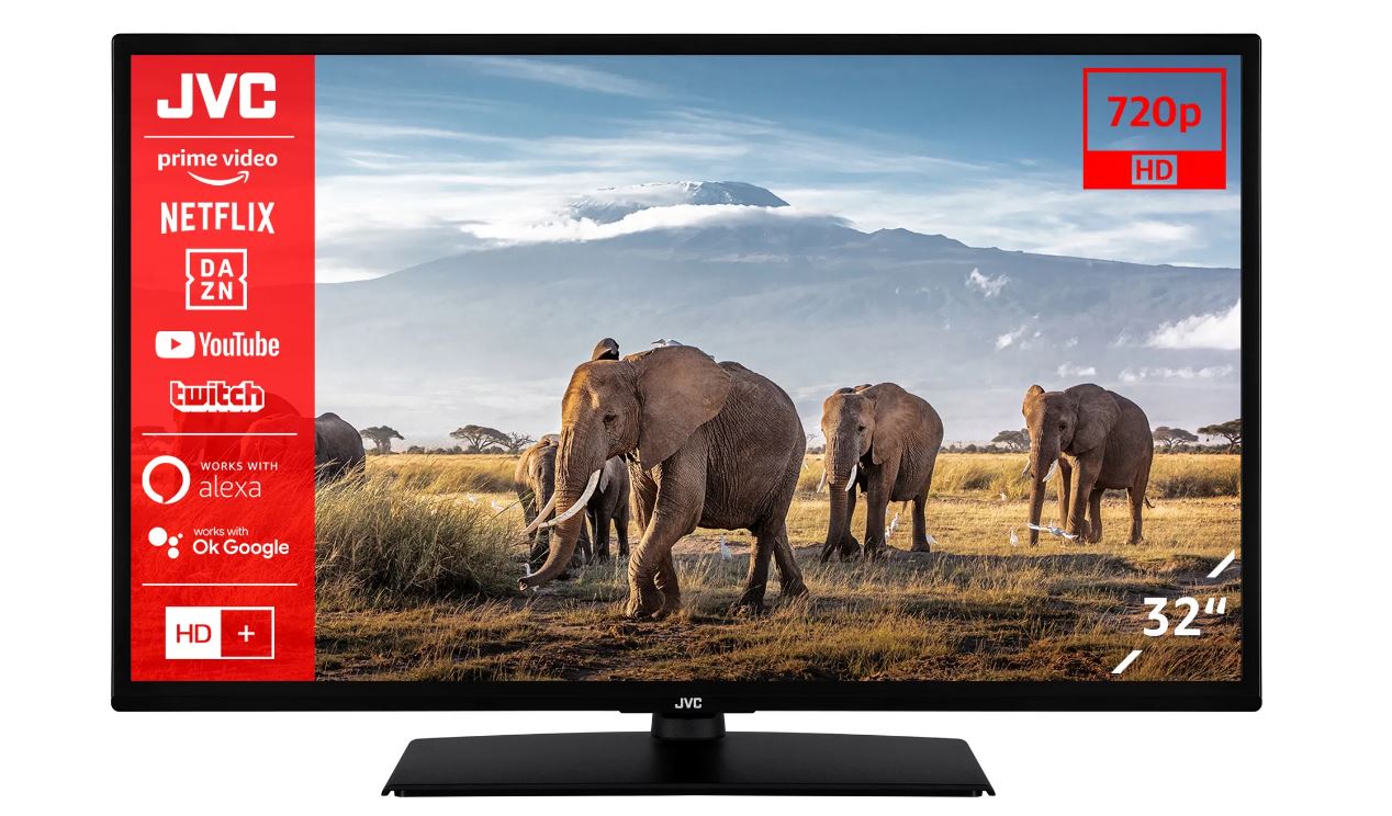 JVC LT-32VH5157 81,30cm (32")  Fernseher / Smart TV (HD Ready, HDR, Triple-Tuner, Bluetooth) [Energieklasse E] (LT-32VH5157)