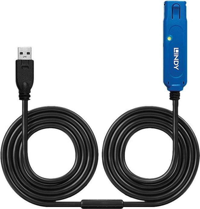 Lindy LINDY USB 3.0 Active Extension Cable Pro 10 m Schwarz