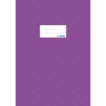 HERMA Heftschoner, DIN A4, aus PP, violett gedeckt mit Strukturprägung, mit Beschriftungsetikett - 25 Stück (7446)