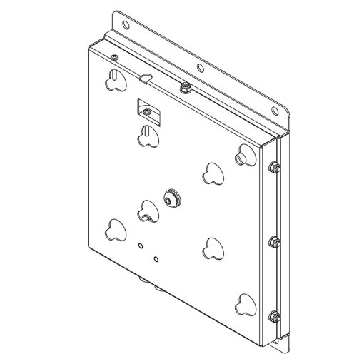 HAGOR HA WH One:Quick Wandhalterung 43" Weiß