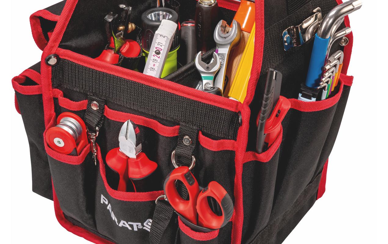 PARAT BASIC Tool Softbag S Werkzeugtasche unbestückt Nylon 215 x 235 x 400 mm Schwarz/Rot