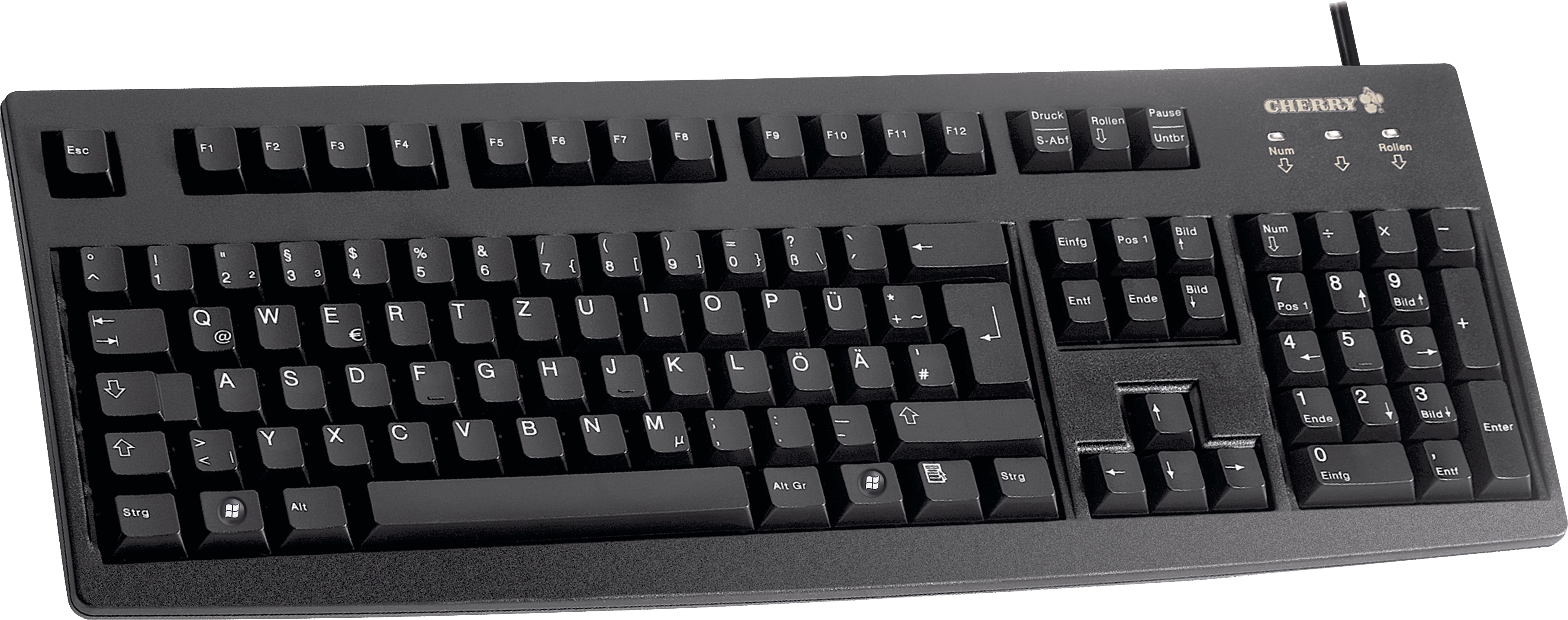 CHERRY G83-6105 Tastatur USB QWERTZ Deutsch Schwarz