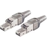 shiverpeaks 2x shiverpeaks®-BASIC-S--cat. 6A Tool-less RJ45 Stecker mit Knickschutz geschirmt (BS08-51001-2)
