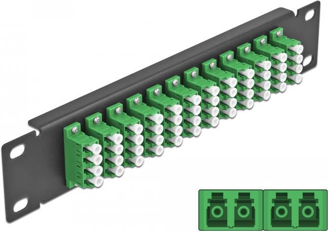 Delock - Patch Panel - LC SM X 48 - Schwarz - 1U - 25,4 cm (10) (66777)