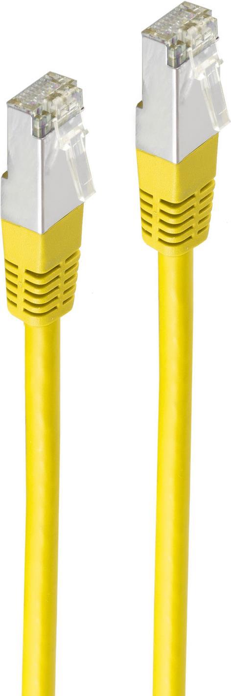 shiverpeaks BASIC-S Patchkabel, Kat. 5e, F/UTP, 7,50 m, gelb RJ45 Stecker (BS75117-Y)