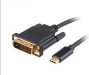 Akasa Typ C Adapter Kabel auf DVI - schwarz (AK-CBCA10-18BK)