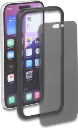 Delock Schutzfolie für iPhone 17 mit Sichtschutz aus gehärtetem Glas Anti Spy 4 Wege (81621)