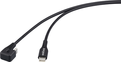 Renkforce USB-Kabel USB 2.0 USB-C Stecker Schwarz 180° gedreht (RF-6721078)