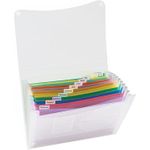 Fächertasche DIN A4 13Fächer Polypropylen transluzent (370682300)