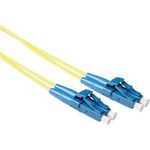 ACT 0.5 meter LSZH Singlemode 9/125 OS2 short boot fiber patch cable duplex with LC connectors. (RL1700)
