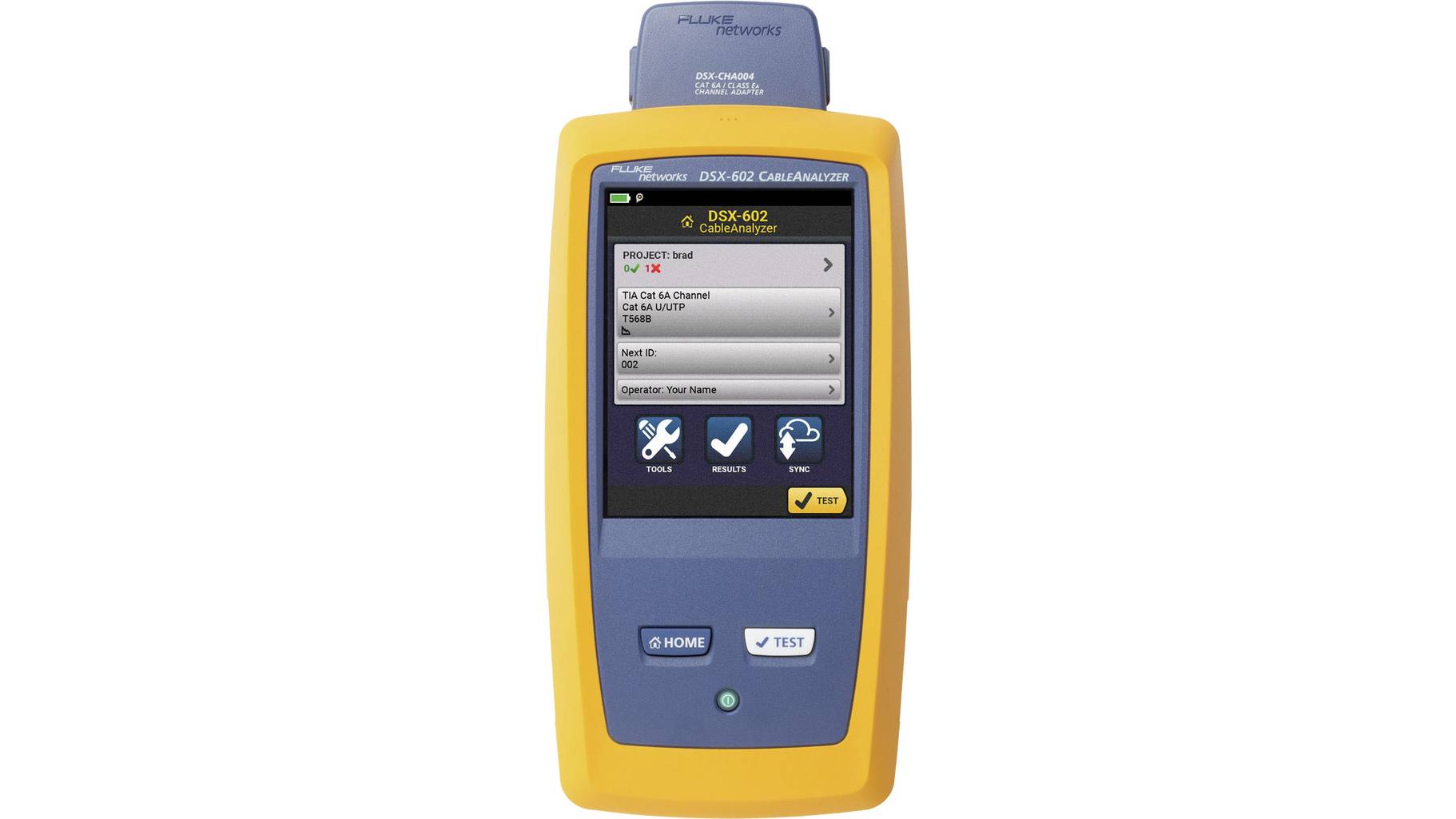 Fluke Networks CableAnalyzer™ PRO Kabeltester-Kit mit WLAN, Cat 6/Cat 6a (DSX-602-PRO INT)