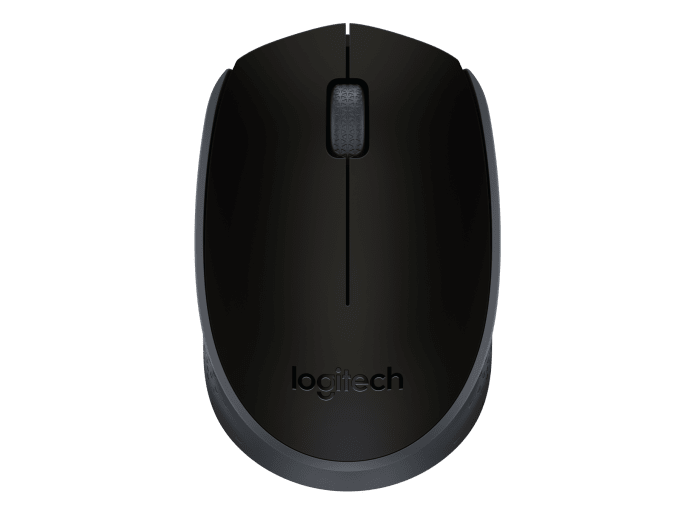 Logitech M171 Maus optisch RF Wireless Schwarz, Grau