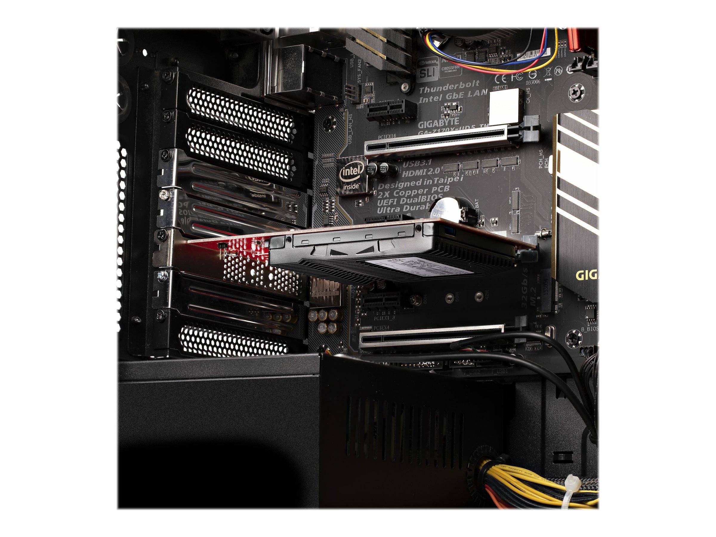 Startech U.3 PCIe Adapterkarte für 2.5" U.3 NVMe SSDs PCIe 4.0 x4 Rot