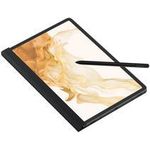 Samsung Note View Cover für Galaxy Tab S8, Black (EF-ZX700PBEGEU)