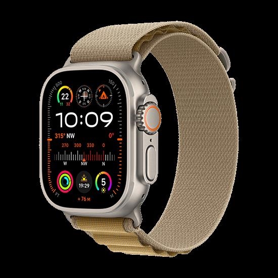 Apple Watch Ultra 2 GPS + Cellular 49 mm Natural Titanium Tan Alpine Band Medium
