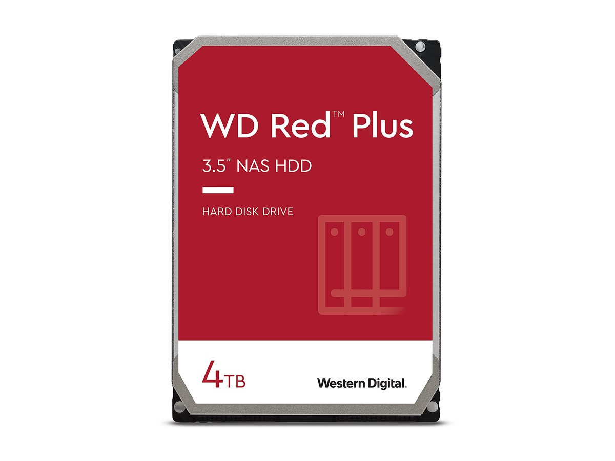 WD Red Plus WD40EFZZ 4 TB 3.5" SATA 6Gb/s Interne Festplatte
