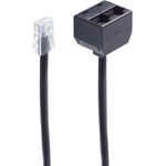 shiverpeaks BASIC-S ISDN Y-Adapter, schwarz, 0,1 m 1 x RJ45 8(8) Stecker - 2 x RJ45 8(8) Kupplung, ohne Wieder- (BS712318-)