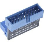 InLine® USB 3.0 Adapter intern, Pfostenanschluss Stecker auf Buchse, nach oben gewinkelt (33448O)