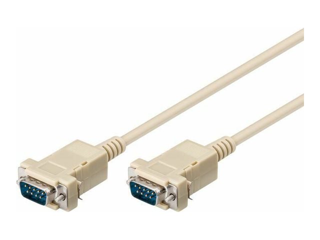 MicroConnect SCSEHH3 Serielles Kabel 3 m DB-9 zu DB-9 Weiß
