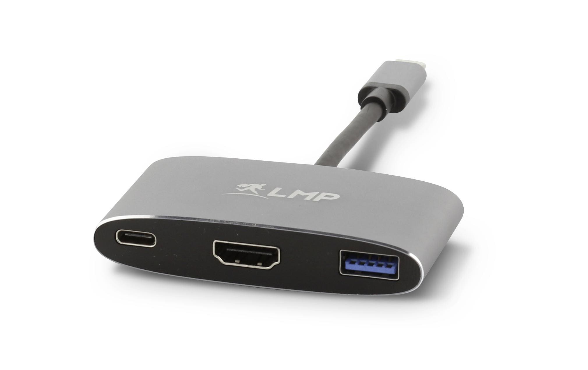 LMP USB-C Combo Multiadapter HDMI USB 3.0 USB-C Schwarz