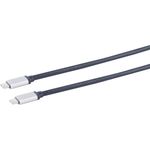 S/CONN maximum connectivity Home Cinema USB 2.0 Anschlusskabel, USB-C Stecker auf USB-C Stecker, 2,0m (03-74035)