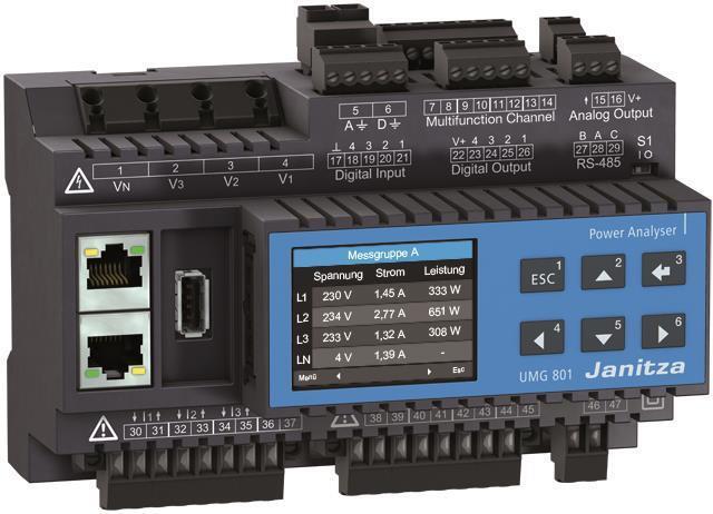 Janitza electronics UMG 801 Basisgerät 8TE Modular erweiterbarer Netzanalysator (5231003)