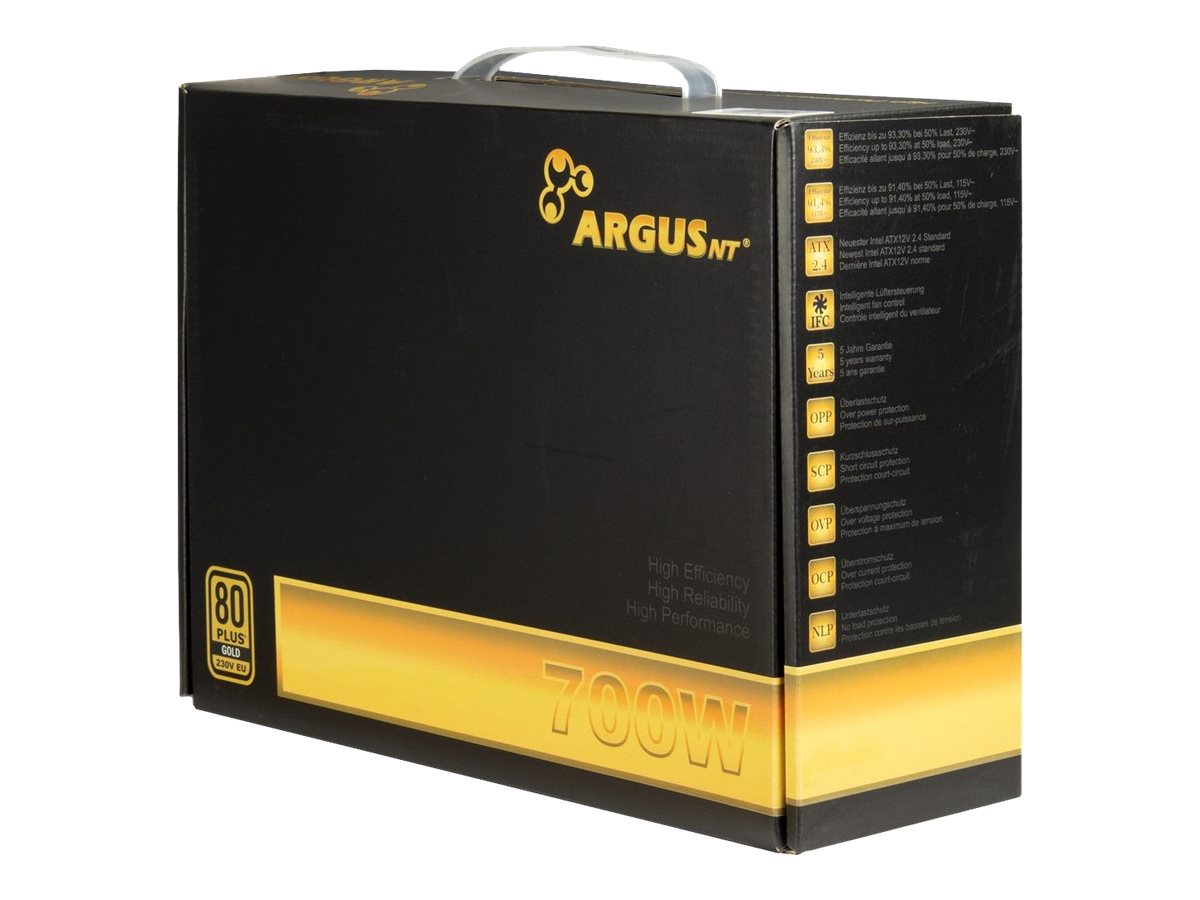 Inter-Tech Argus GPS-700 PC-Netzteil 700 W 80 PLUS Gold Schwarz