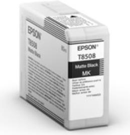 Epson UltraChrome HD. Volumen schwarze Tinte: 80 ml, Versorgungstyp: Einzelpackung, Menge pro Packung: 1 Stück(e) (C13T85080N)