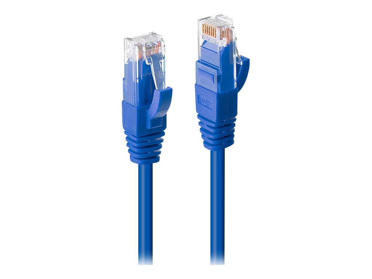 Lindy Premium Cat.6 UTP Patch-Kabel 10 m RJ-45 Blau