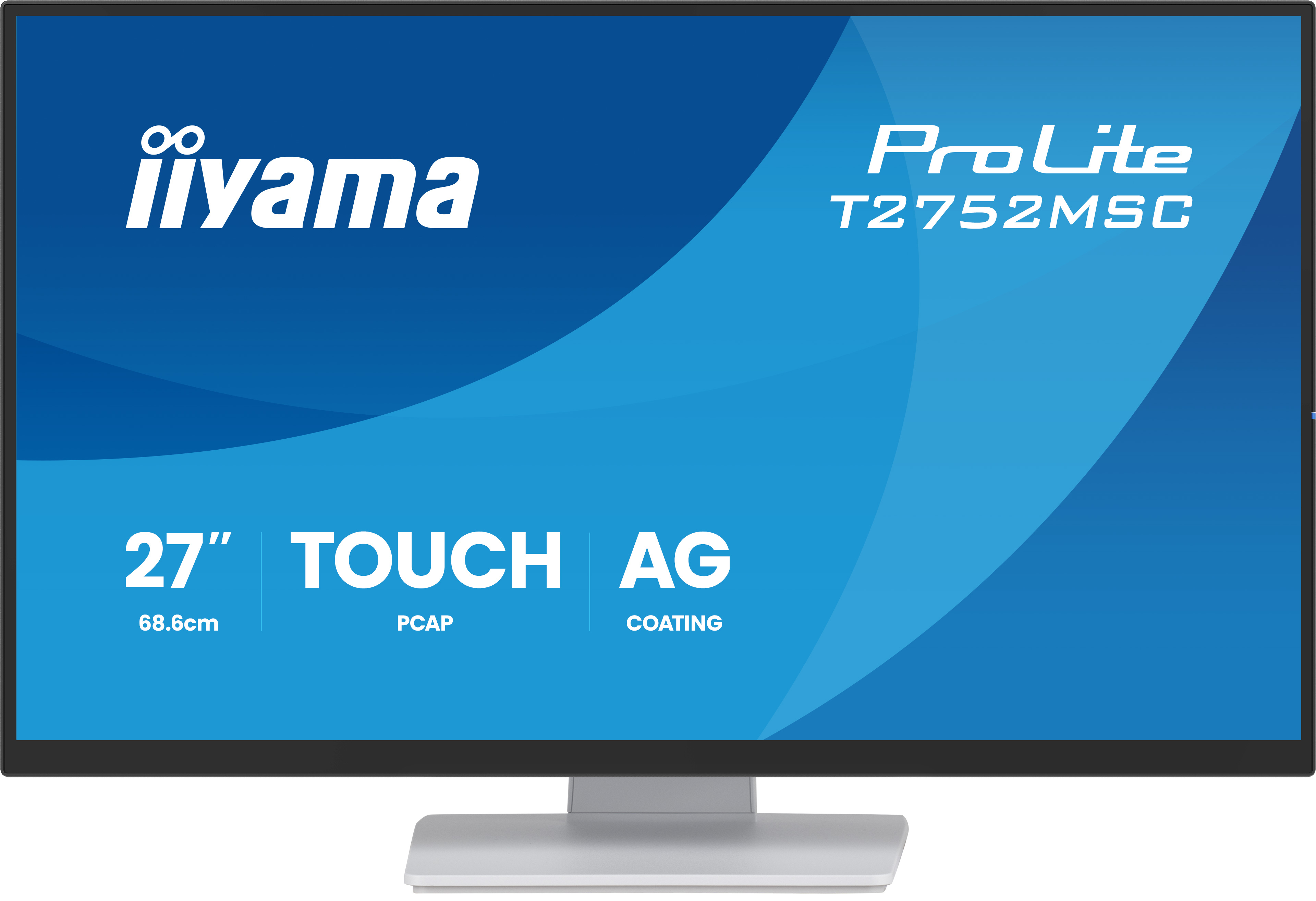 Iiyama ProLite T2752MSC-W1AG 27" IPS Touch Monitor Weiß, Matte