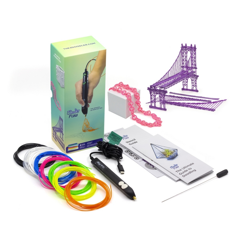 3Doodler FLOW 3D-Druckstift 2,2 mm Schwarz