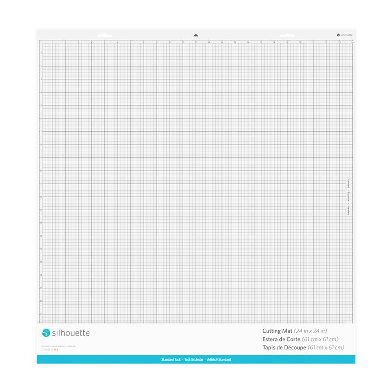 Silhouette CUT-MAT-24X24 Schneidmatte 609,6 mm x 609,6 mm Schwarz, Weiß