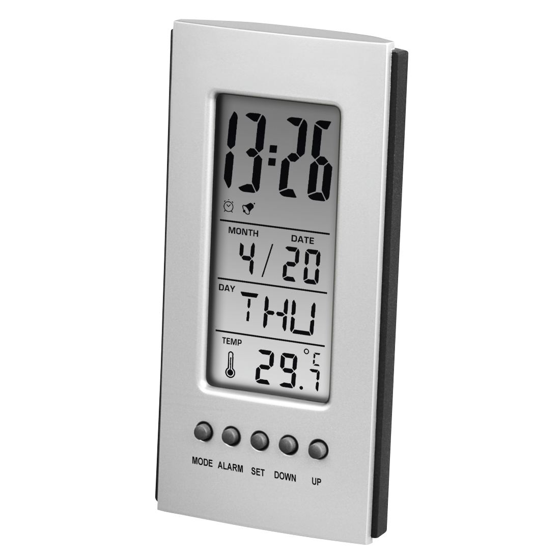 Hama 00186357 Umgebungsthermometer Innenraum Elektronisches Umgebungsthermometer Silber (00186357)