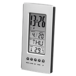 Hama 00186357 Umgebungsthermometer Innenraum Elektronisches Umgebungsthermometer Silber (00186357)