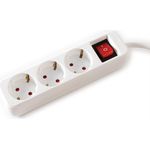 VALUE 3-fach Steckdosenleiste mit Schalter, weiß, 6m (19.99.1078)