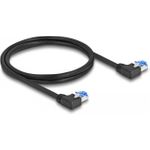 Delock Patch-Kabel RJ-45 (M) links gewinkelt zu RJ-45 (M) links gewinkelt (80210)
