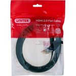UNITEK HDMI CABLE 2.0 4K60HZ FLAT 3M C11063BK-3M HDMI-Kabel 3 m HDMI Typ A (Standard) Schwarz (C11063BK-3M)